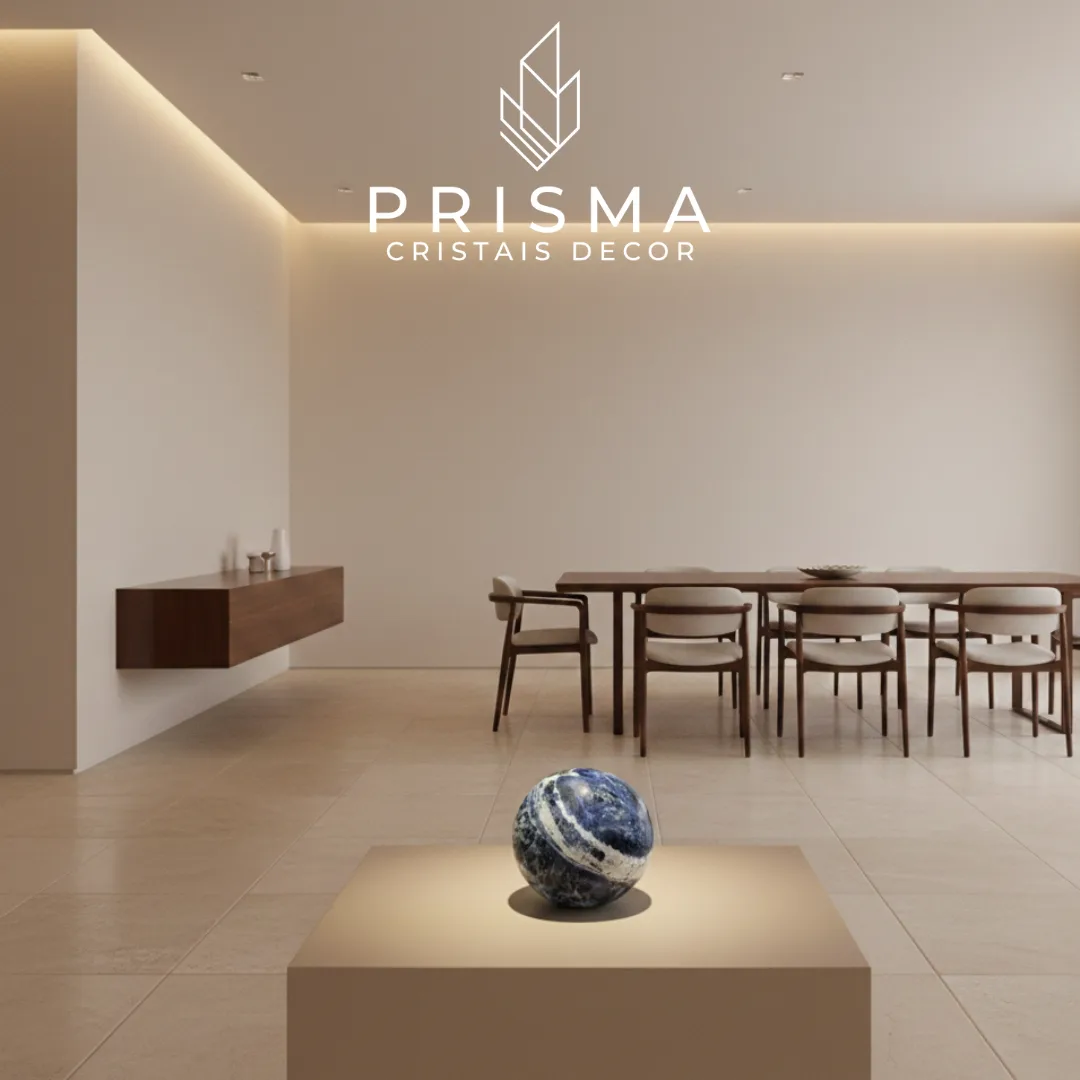 Esfera de Sodalita 2 - tonalidade azul Princesa característica