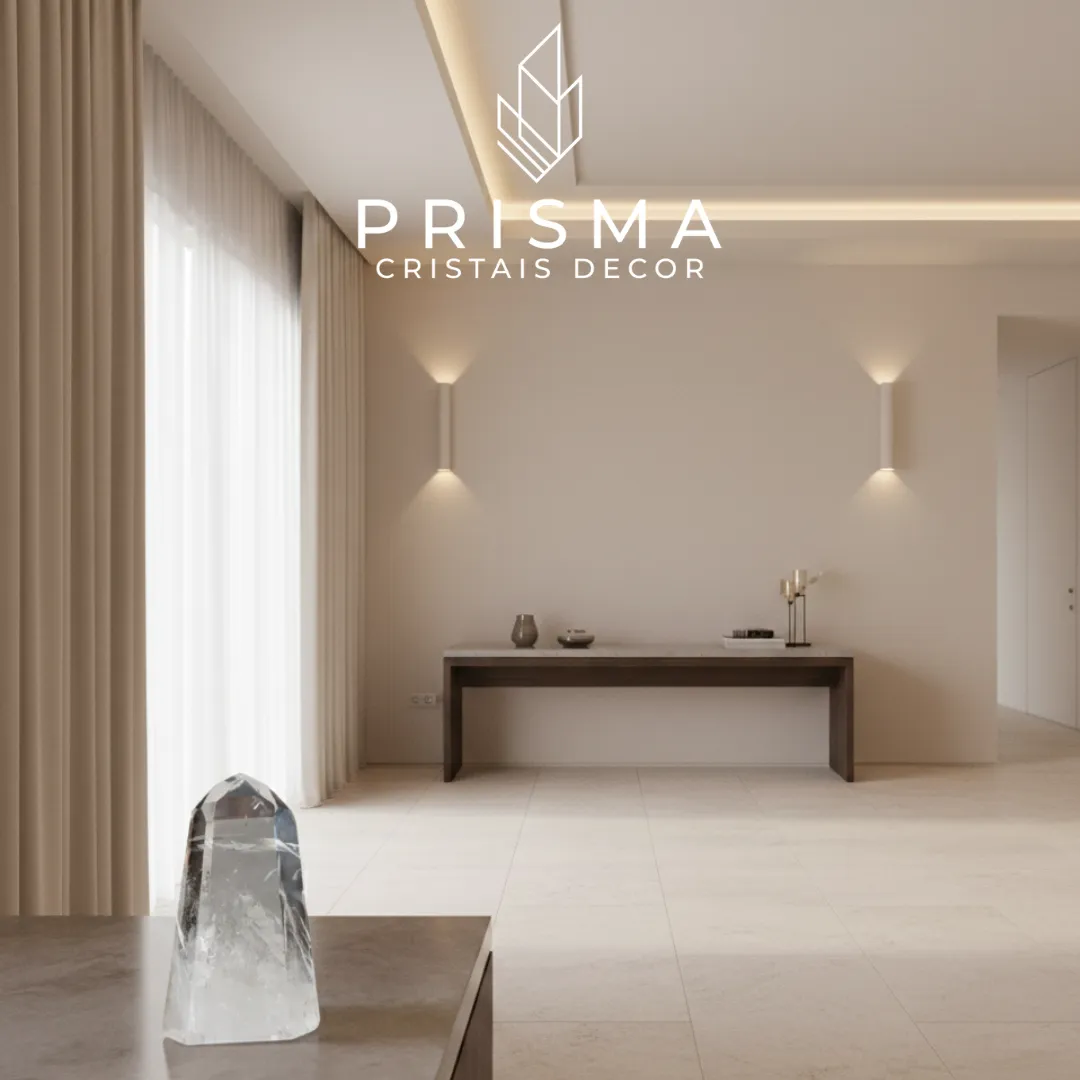 Ponta de Quartzo Semi-Translúcido variação 3 - geometria hexagonal perfeita para meditação Prisma Cristais