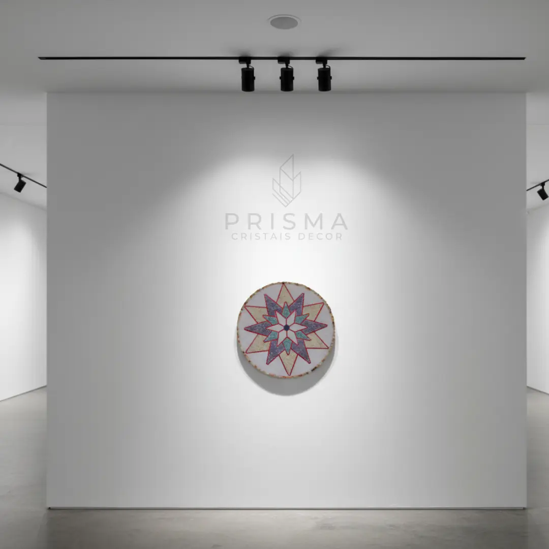 Vista completa da Mandala Estrela - símbolo universal de iluminação e equilíbrio