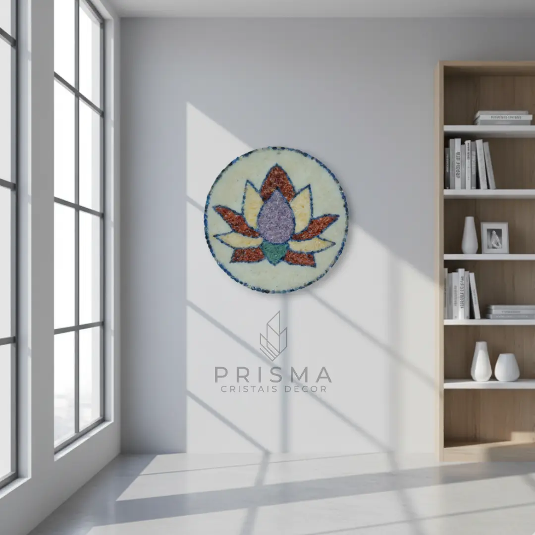 Mandala Lótus com acabamento premium - renovação e transcendência