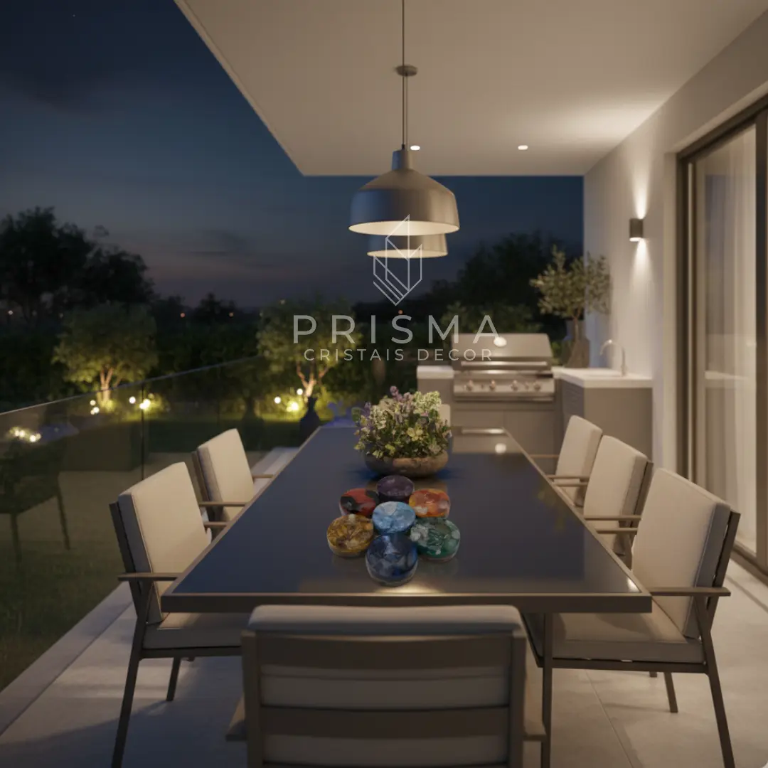 Orgonites artesanais com resina, metais e cristais naturais