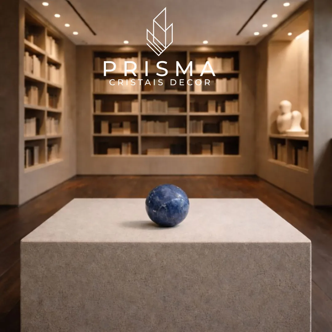 Esfera de Sodalita Natural — peça única Prisma Cristais