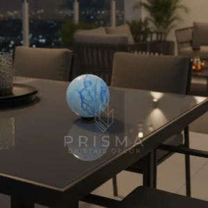 Esfera Quartzo Azul em cristal natural premium