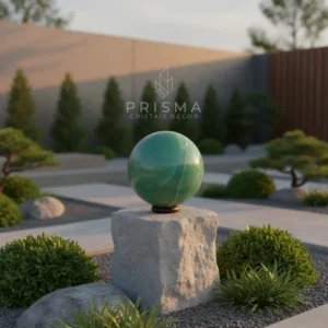 Esfera Quartzo Verde em cristal natural premium