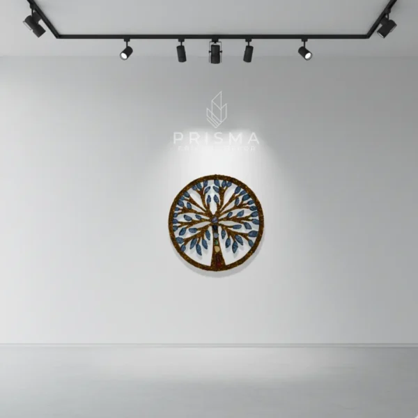Mandala Árvore da Vida com Cristais em cristal natural premium para decoração de interiores