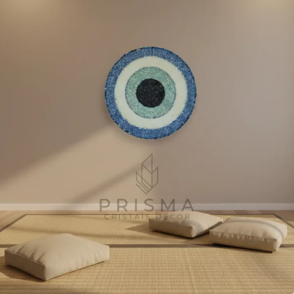 Mandala em cristal natural premium para decoração de interiores