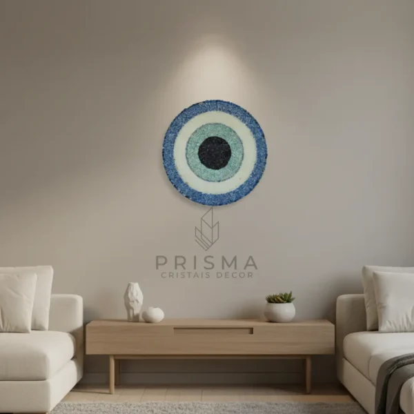Mandala em cristal natural premium para decoração de interiores